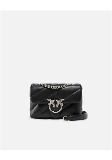 Mini borsa a tracolla Love Bag Puff nappa trapuntata